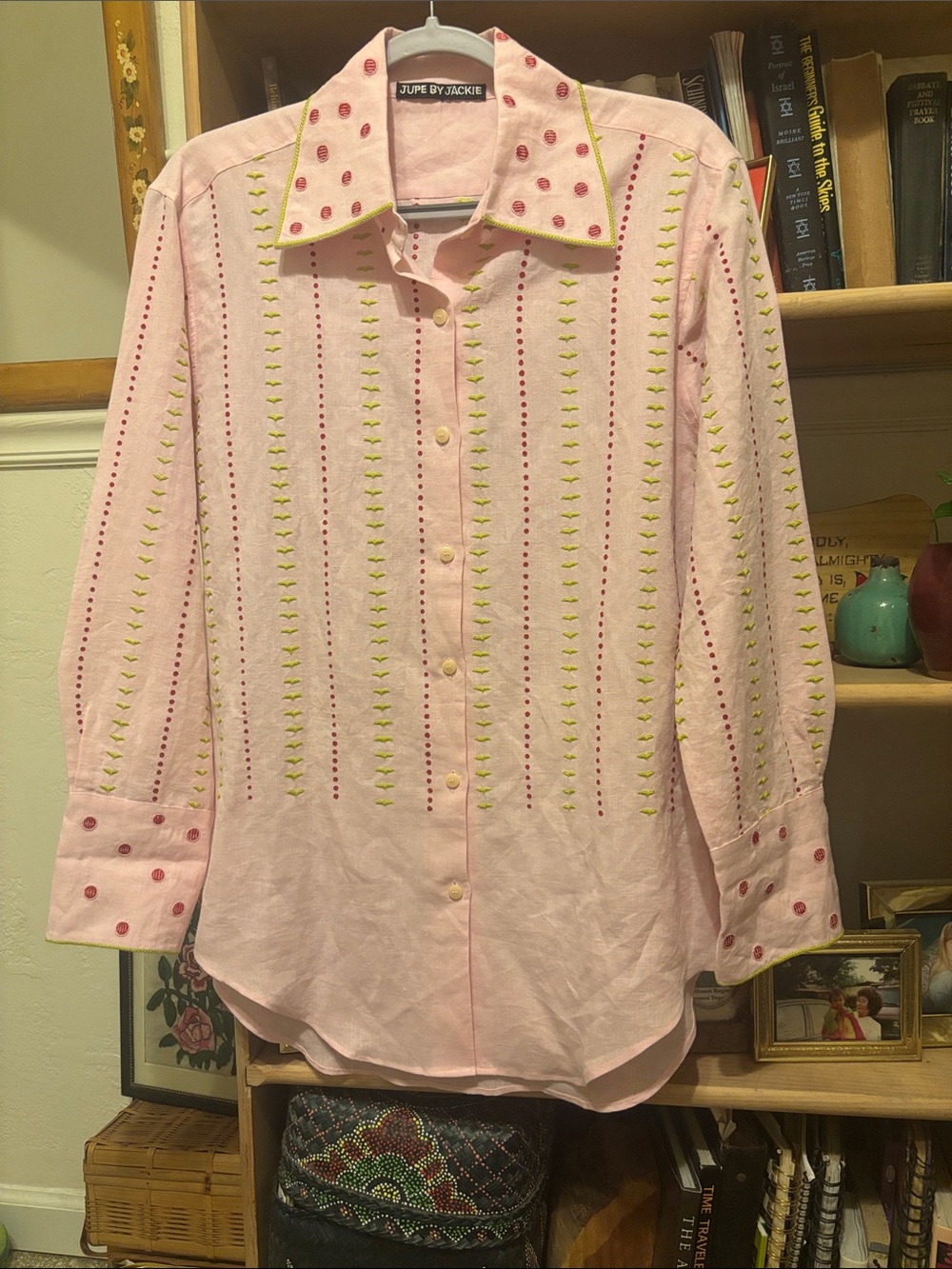 Jupe by Jackie Linen and Cotton Embroidered Blouse